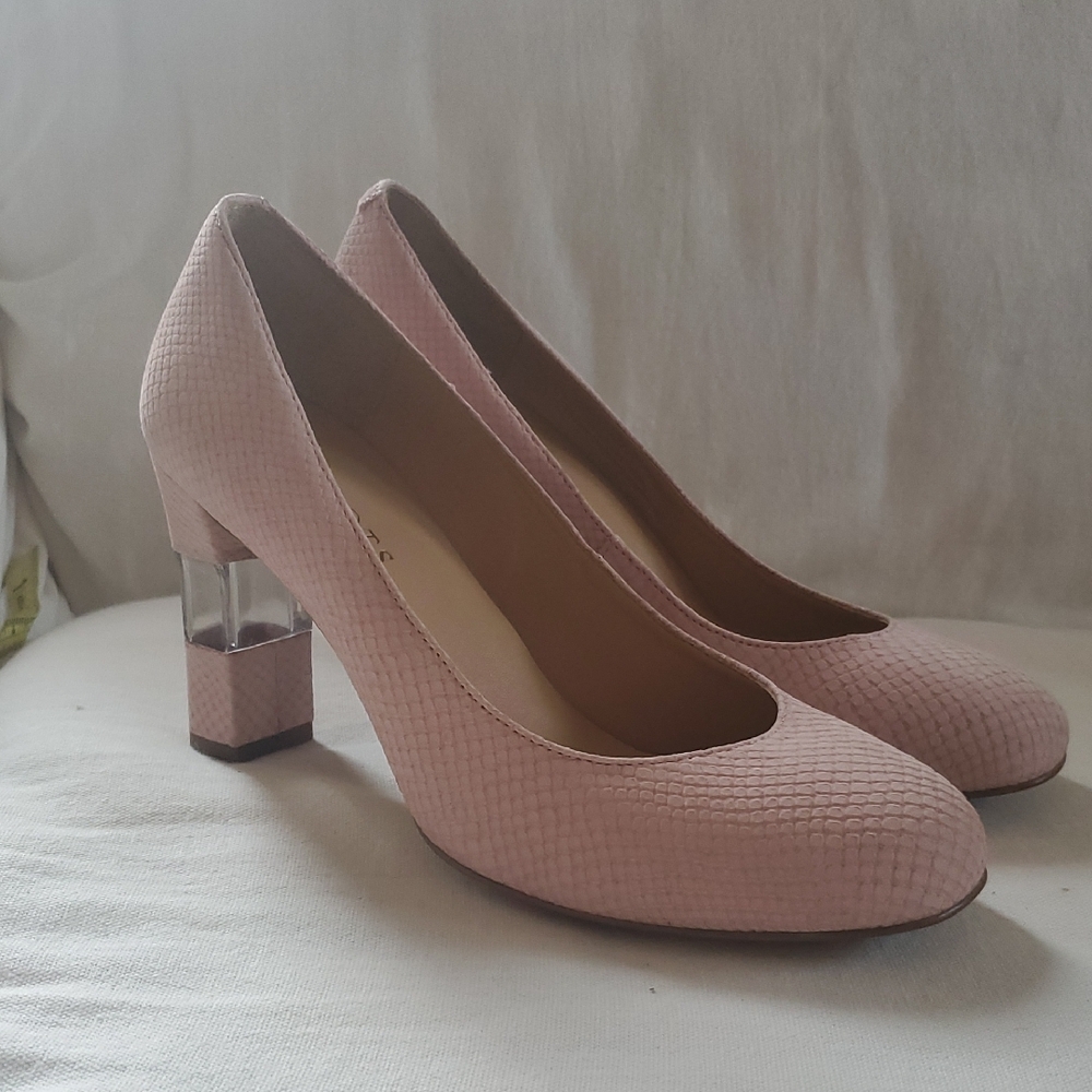 Talbots Blush Pink Textured Heels